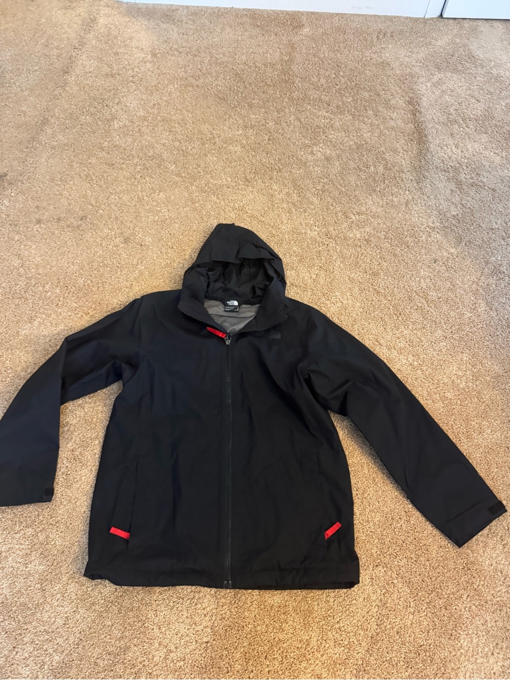 Youth North Face windbreaker size L small tear in under elbow